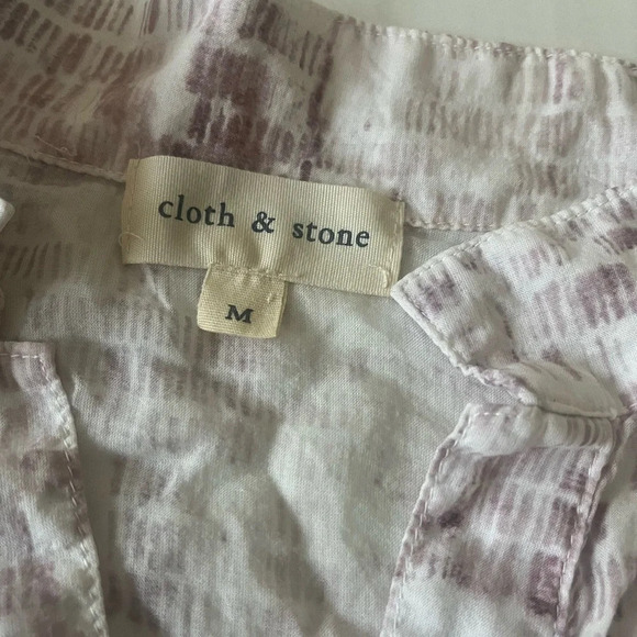 Cloth& Stone button front long sleeve shirt, size Medium - Picture 2 of 5